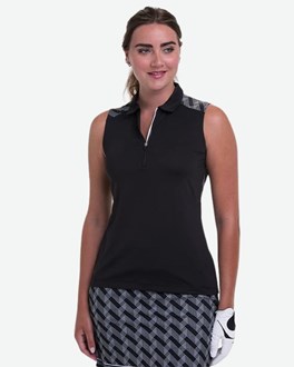 EPNY Polo - 122 Trim Detail Zip Mock Polo
